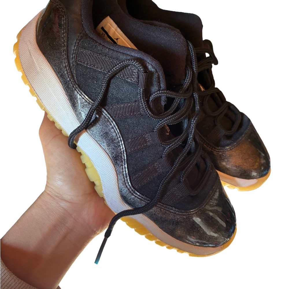 Black and Yellow Athletic Sneakers